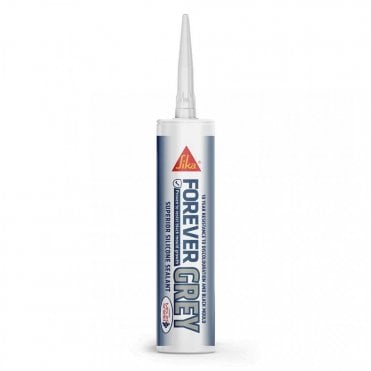 4x 295ml Forever Grey Anti-Mould Silicone Sealant - 10-Year Guarantee