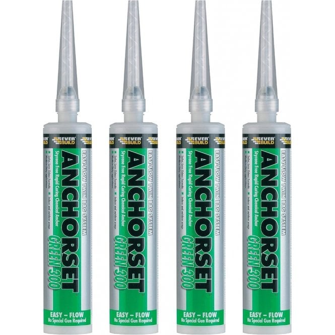 Sika 4x 300mm Anchorset Two Part Chemical Anchor Resin