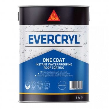 4x 5kg Black Evercryl One Coat Roof Repair Compound