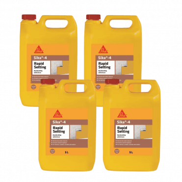 4x 5L 4 Rapid Setting Admixture - Brown