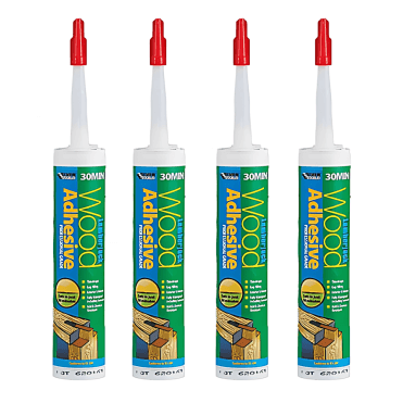 4x Lumberjack 30-Minute Polyurethane Wood Adhesive Waterproof Glue Gel