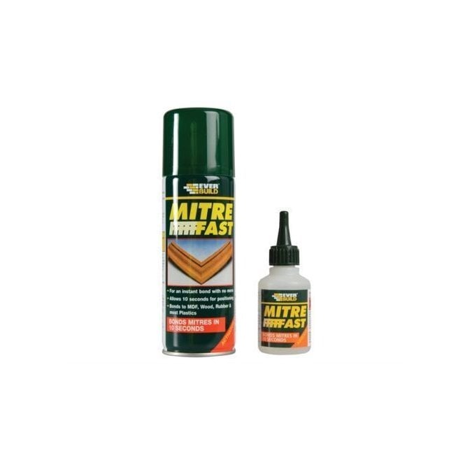 Sika 50G Mitre Fast Bonding Kit Glue & 200ML Activator Adhesive