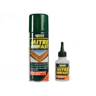 50G Mitre Fast Bonding Kit Glue & 200ML Activator Adhesive