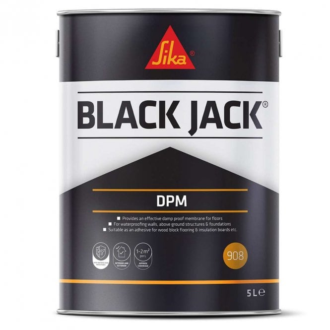 Sika 5L Black Jack 908 Black DPM