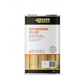 5L Woodworm Insect Killer Wood Treatment Low Odour Solvent Free