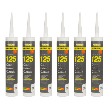 6x 125 White 1-Hour Decorators Caulk C3