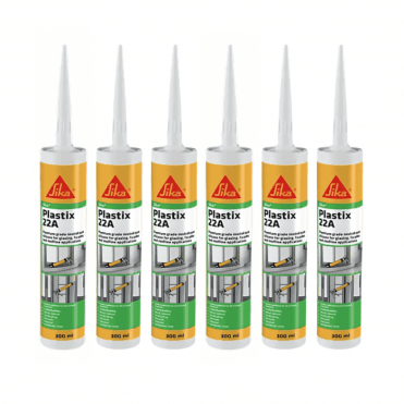 6x 300ml Plastix 22A Premium Grade Silicone Sealant - Anthracite