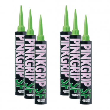 6x 380ML Pinkgrip Grab Adhesive - Solvent Free