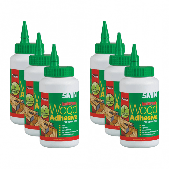 Sika 6x 750G Lumberjack 5-Minute Wood Adhesive
