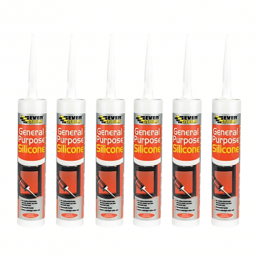 6x C3 General Purpose Clear Silicone