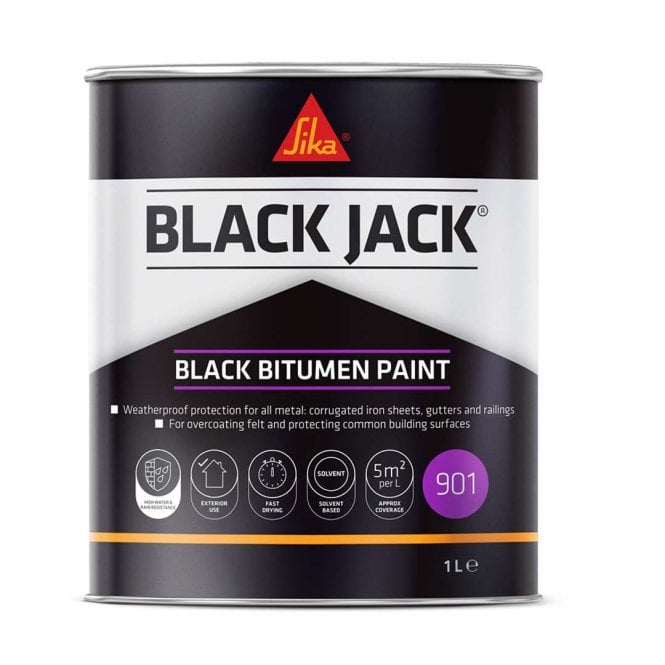 Sika Black Jack 901 Black Bitumen Paint
