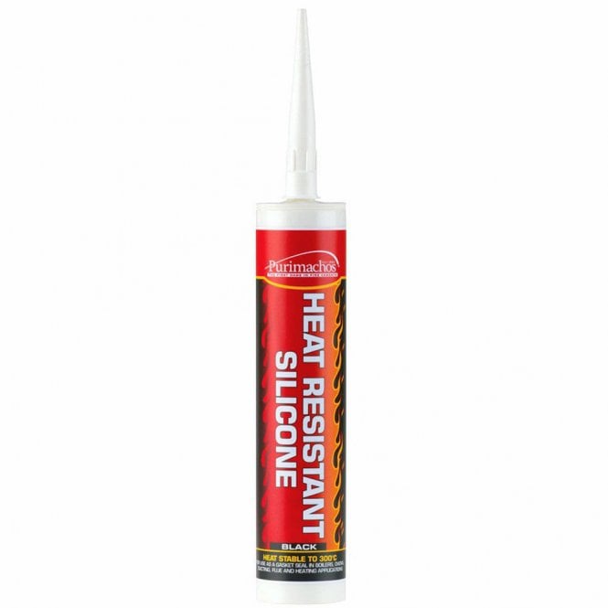 Sika 300ML Purimachos Black High Heat Resistant Silicone Sealant Fast Cure