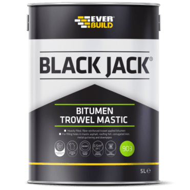 903 Black Bitumen Trowel Mastic 2.5L Roof Sealing & Filling