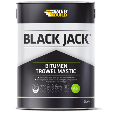 903 Black Bitumen Trowel Mastic 5L Roof Sealing & Filling