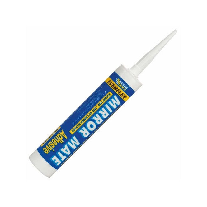 Sika Everflex Mirror Mate Sealant Adhesive White Glass Splashback Glue Bond