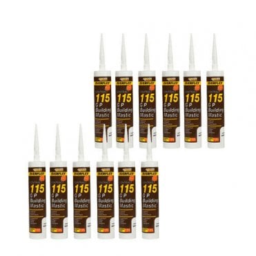 General Purpose Building Mastic Sealant 285ml 115 GG Waterproof Mastic Pack of 12