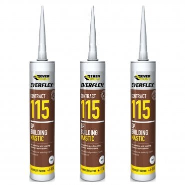 General Purpose Building Mastic Sealant 285ml 115 GG Waterproof Mastic Pack of 3