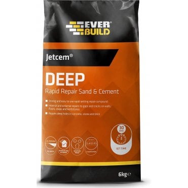 Jetcem Rapid Repair Deep Sand & Cement, Grey, 6kg