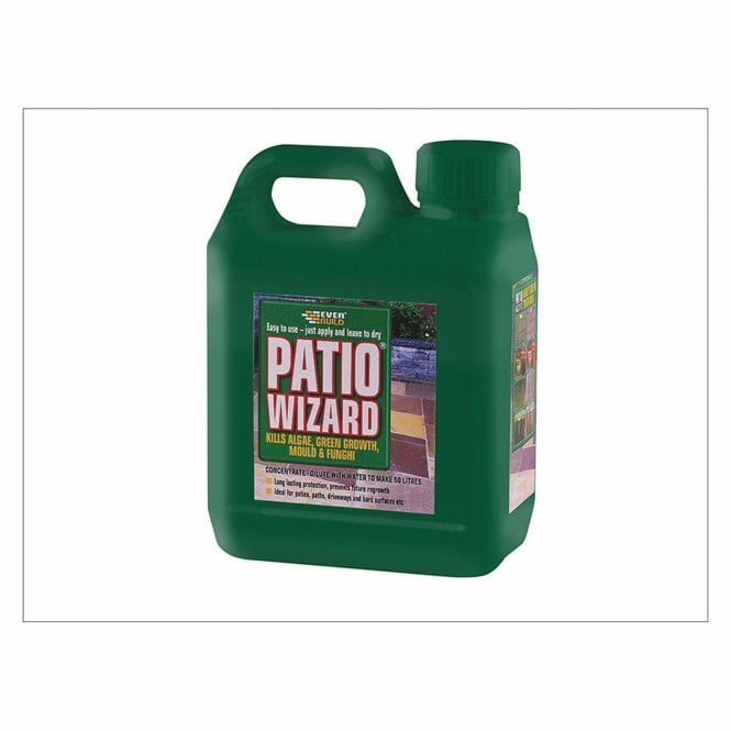Sika Patio Wizard Moss Mould Killer Moss Away 1L Kills Algae Patio Cleaner
