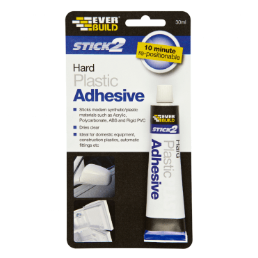Stick 2 Hard Plastic Adhesive, Clear, 30ml