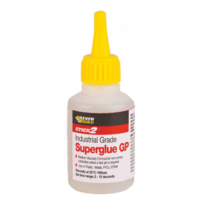 Sika Stick 2 Industrial Grade General Purpose Superglue, Clear