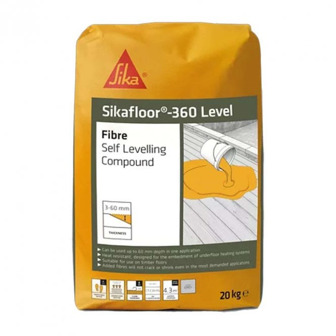 Sika Sikafloor-360 Level Fibre Self Levelling Compound with Polymer Powder (20kg)