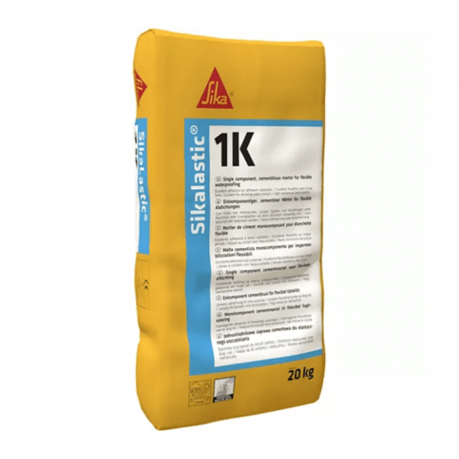 Sika SikaLastic 1K Reinforced Mortar Fibre, Grey, 20kg