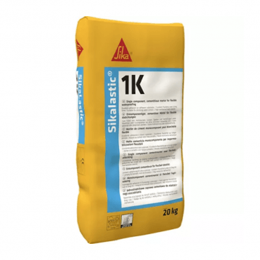 SikaLastic 1K Reinforced Mortar Fibre, Grey, 20kg
