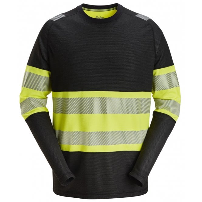 Snickers 2431 Hi-Vis Class 1 Long Sleeve T-Shirt