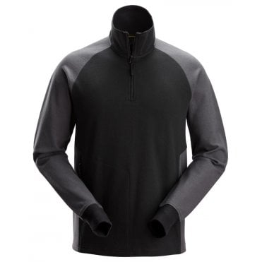 2841 Two-Coloured Half Zip Sweatshirt