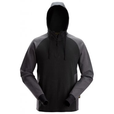 2842 Two-Coloured Half Zip Hoodie
