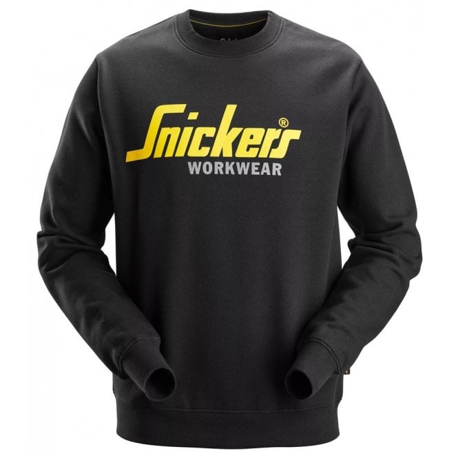 Snickers 2898 Black Classic Logo Sweatshirt