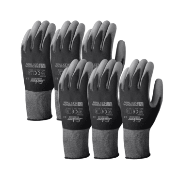 6 x 9321 Precision Flex Light Gloves Size 10