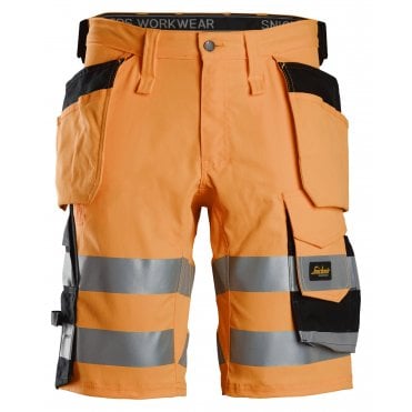 6135 High-Vis Class 1 Stretch Shorts with Pockets