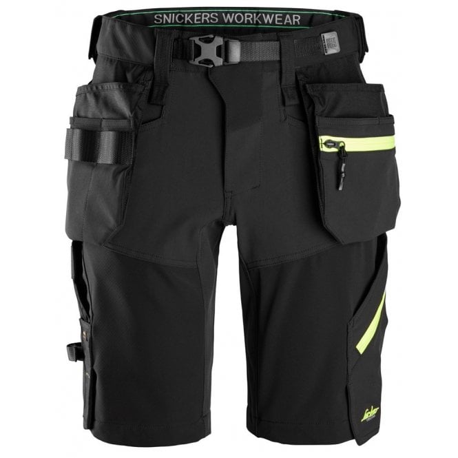 Snickers 6140 FlexiWork Softshell Stretch Shorts with Holster Pockets