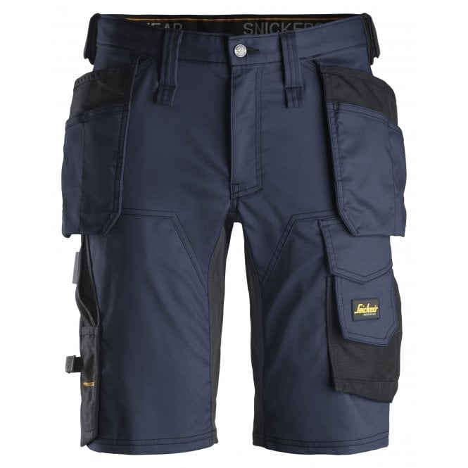 Snickers 6141 Navy/Black Allroundwork Stretch Slim Shorts