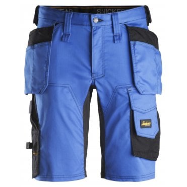 6141 True Blue/Black Allroundwork Stretch Slim Shorts