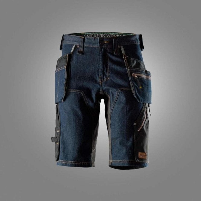 Snickers 6155 FlexiWork Denim Shorts + Holster Pockets