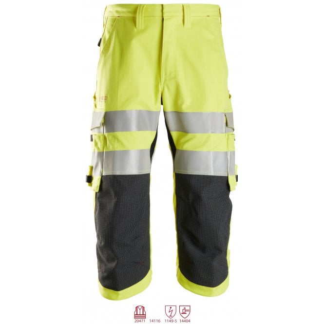 Snickers 6161 ProtecWork, Pirates Trousers, High-Vis Class 2