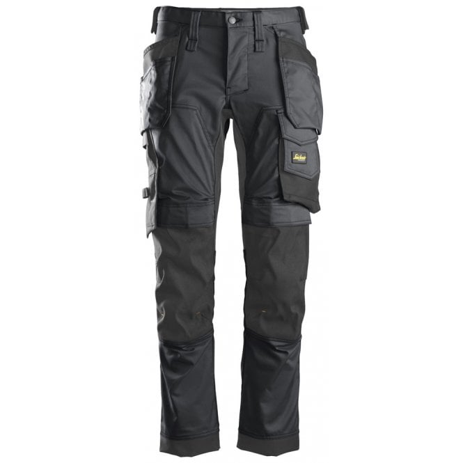 Snickers 6241 AllroundWork, Stretch Trousers Holster Pockets Steel Grey/Black (5804)