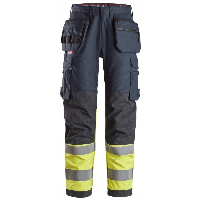 Snickers 6263 ProtecWork, Work Trousers Holster Pockets High-Vis Class 1