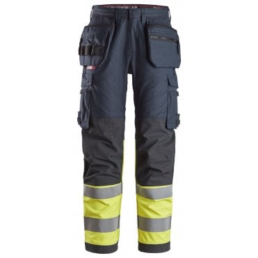 6263 ProtecWork, Work Trousers Holster Pockets High-Vis Class 1