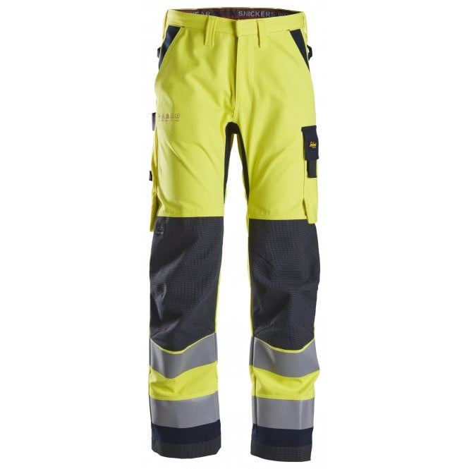 Snickers 6360 ProtecWork, Work Trousers, High-Vis Class 2