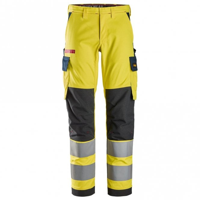 Snickers 6368 ProtecWork C2 Hi-Vis Stretch Work Trousers