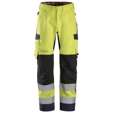 6563 ProtecWork, Waterproof Shell Trousers, High-Vis Class 2