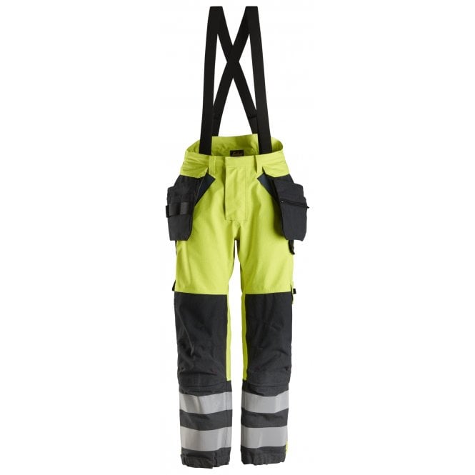 Snickers 6568 ProtecWork, GORE-TEx Trousers, Holster Pockets High-Vis Class 2
