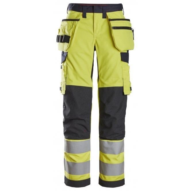 Snickers 6797 ProtecWork, Women's Trousers Holster Pockets, High-Vis Class 2