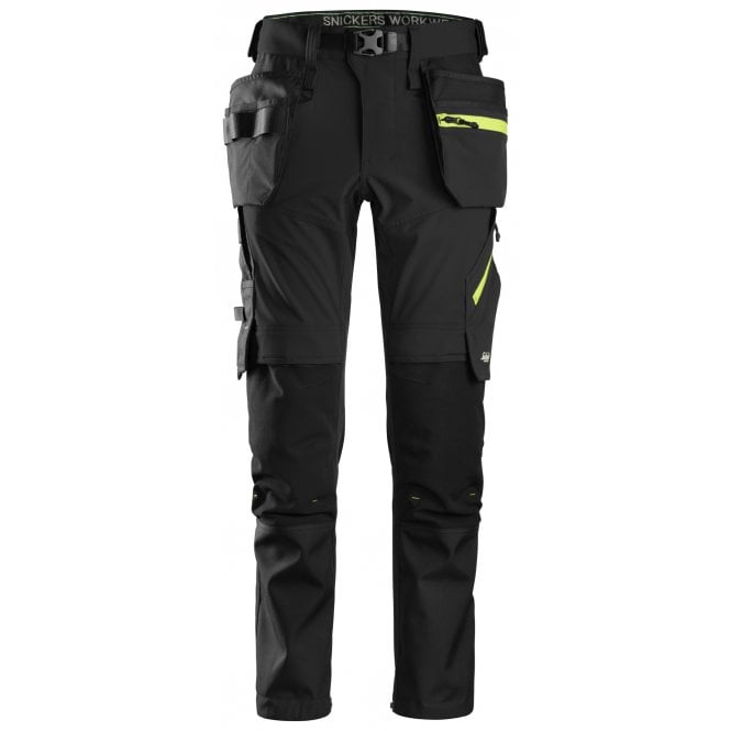Snickers 6940 FlexiWork, Softshell Stretch Trousers+ Holster Pockets