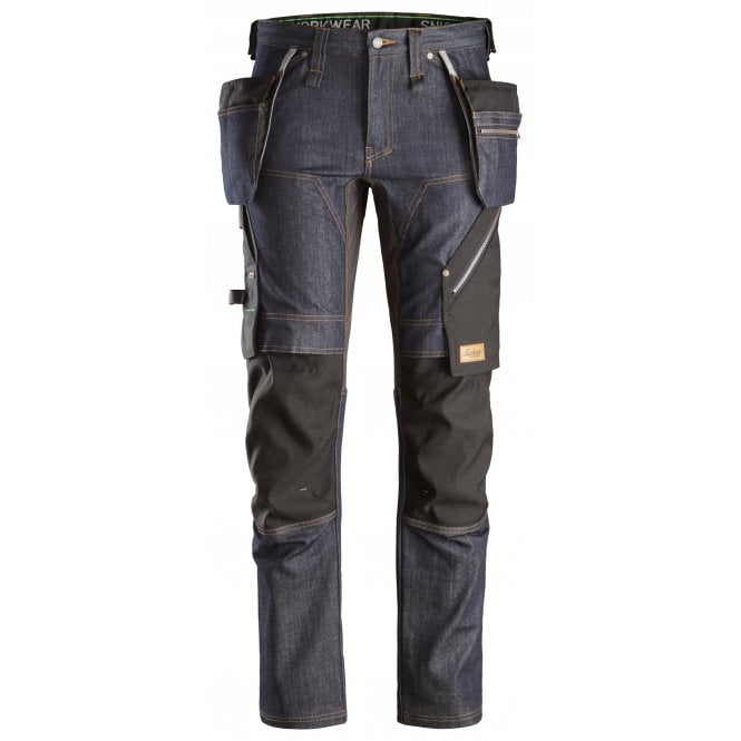 Snickers 6955 FlexiWork, Denim Work Trousers+ Holster Pockets