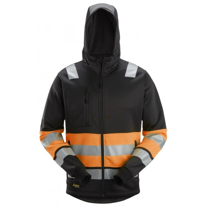 Snickers 8038 Hi-Vis Class 1 Full Zip Hoodie